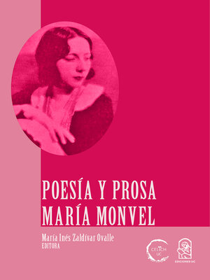 cover image of María Monvel, poesía y prosa
